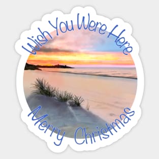 Merry Christmas, Wish You Were Here! Sticker